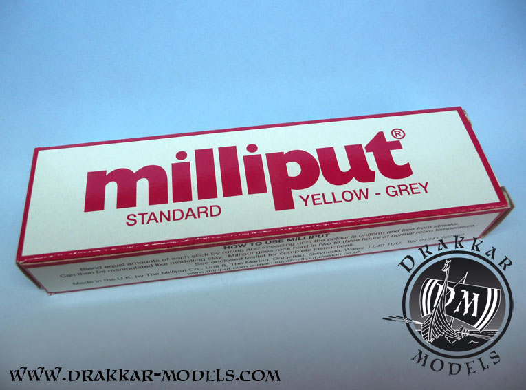 Milliput Yellow-Grey Epoxy Putty